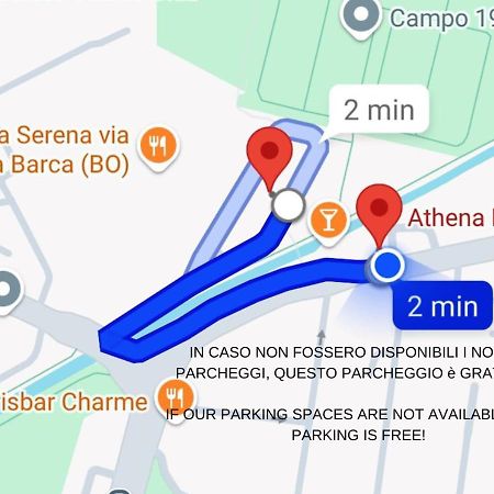 Athena Rooms - Parcheggio Privato Bologna Luaran gambar